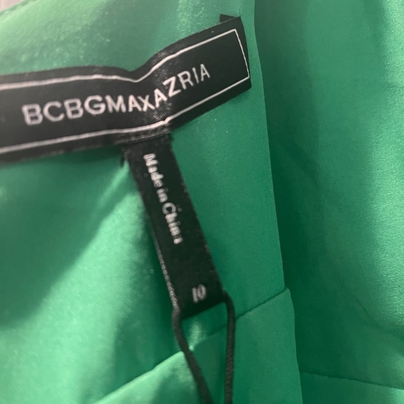 BCBGMAXARIA Natalia evening dress, emerald green color. - Picture 2 of 4